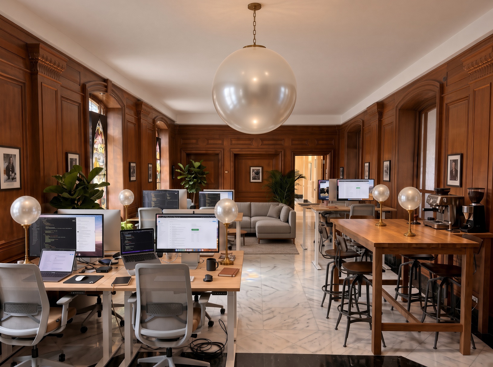 The finished studio, rendered